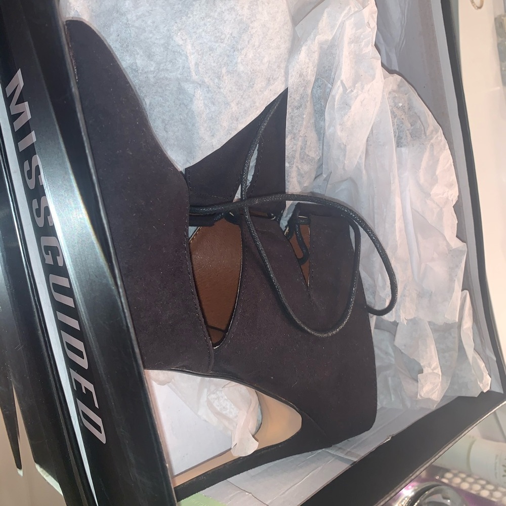 Misguided - Lace Up Court Mule